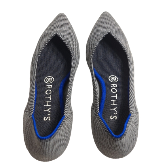 Rothy's Women's The Point Grey Birdseye Knit Fabric Ballet‎ Slip On Flats 7 - Picture 6 of 16